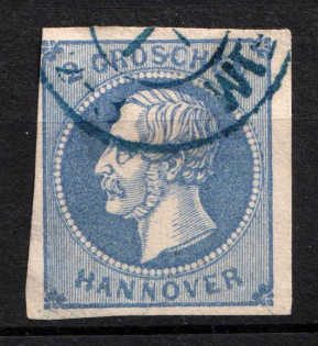 1859 2Gr Hannover, German States, Germany (Mi. 15 a, Used, CV $70)