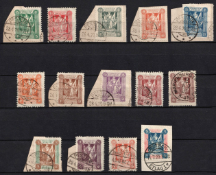 1920 Joining of Marienwerder on pieces, Germany (Mi. 1 - 14, Full Set, Used, CV $90)