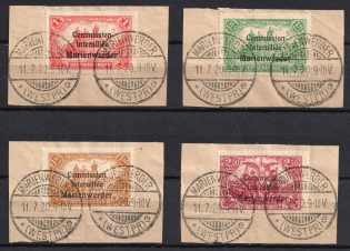 1920 Joining of Marienwerder on pieces, Germany (Mi. 26 - 29, Full Set, Used, CV $60)