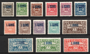 1920 Joining of Schleswig, Germany (Mi. 15 - 28, Full Set, Signed, CV $30)