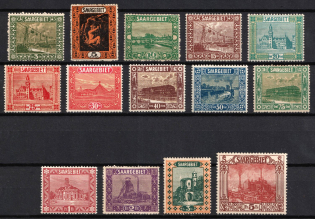 1922 Joining of Saar, Germany (Mi. 84 - 97, Full Set, CV $130)