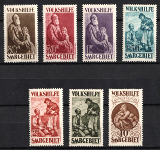 1928 Joining of Saar, Germany (Mi. 128 - 134, Full Set, CV $660)