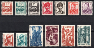 1948 Saar, Germany (Mi. 239 - 251, Full Set, CV $40)