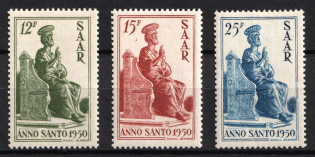 1950 Saar, Germany (Mi. 293 - 295, Full Set, CV $30)