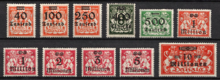 1923 Danzig Gdansk, Germany (Mi. 158 - 168, Full Set, CV $20)