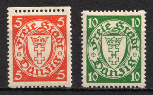 1932-35 Danzig Gdansk, Germany (Mi. 193 D - 194 D, CV $40)