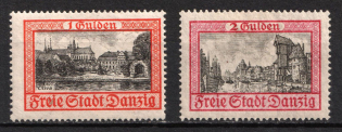 1925-32 Danzig Gdansk, Germany (Mi. 212 - 213, Full Set, CV $30)