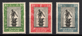 1929 Danzig Gdansk, Germany (Mi. 217 - 219, Full Set, CV $20)