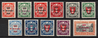 1930 Danzig Gdansk, Germany (Mi. 220 - 230, Full Set, CV $240)