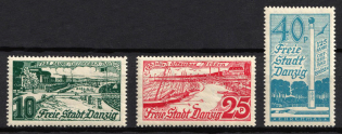 1936 Danzig Gdansk, Germany (Mi. 259 - 261, Full Set, CV $30)