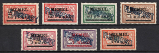 1921 Memel, Germany, Airmail (Mi. 40 - 46, Full Set, CV $80)