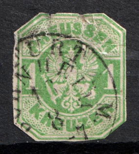 1867 1Kr Prussia, German States, Germany (Mi. 22, Used, CV $80)