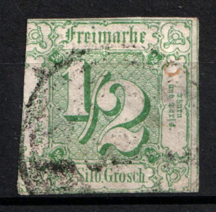 1859 1/2Sgr Thurn und Taxis, German States, Germany (Mi. 14, Used, CV $90)