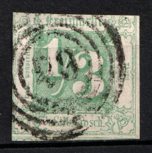 1863 1/3Sgr Thurn und Taxis, German States, Germany (Mi. 27, Used, CV $240)