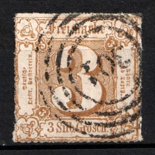 1865 3Sgr Thurn und Taxis, German States, Germany (Mi. 40, Used, CV $40)
