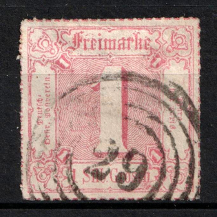 1866 1Sgr Thurn und Taxis, German States, Germany (Mi. 48, Used, CV $100)