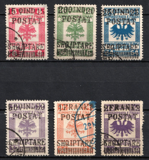 1919 Albania, Provisional Government (Mi. 54 - 59, Used, CV $95)