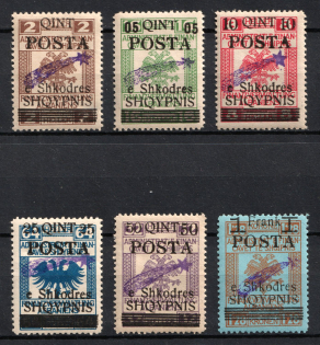 1919 Albania, Provisional Government (Mi. 47 III- 52 III, Full Set, CV $180)