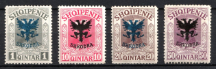 1920 Albania (Mi. 67, 70, 71, 75, Full Set, CV $385)