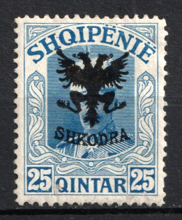 1920 25q Albania (Mi. 73, CV $900)