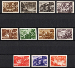1947 The Reconstruction, Soviet Union, USSR, Russia (Full Set, Imperforate, MNH)