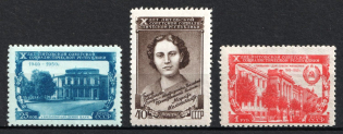 1950 10th Anniversary of the Lithuanien SSR, Soviet Union, USSR, Russia (Zv. 1463 - 1465, Full Set, CV $65, MNH)