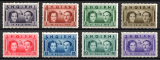 1938 Albania, Albanian Kingdom (Mi. 264 - 271, Full Set, CV $50)