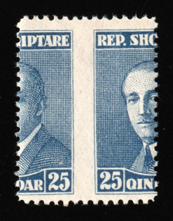 1925 25q Albania (Mi. 138 A var, SHIFTED Perforation, MNH)