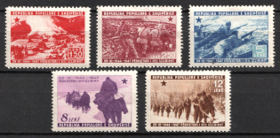 1947 Albania (Mi. 437 - 441, Full Set, CV $70)