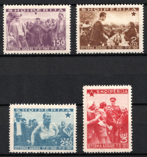 1947 Albania (Mi. 433 - 436, Full Set, CV $40)