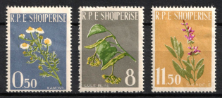 1962 Albania (Mi. 654 A - 656 A, Full Set, CV $50)