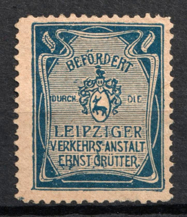 1903 Leipzig, Germany Local Post, Private City Mail (Mi. 1, CV $160)