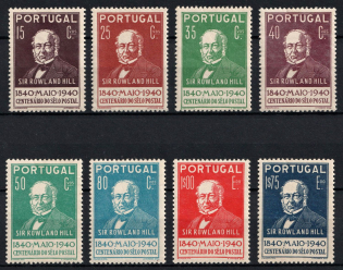 1940 Portugal (Scott 595 - 602, Full Set, CV $50)