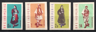 1962 Albania (Mi. 695 B - 698 B, Full Set, CV $50)