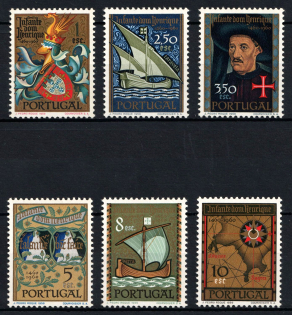 1960 Portugal (Scott 860 - 865, Mi. 892 - 897, Full Set, CV $50)