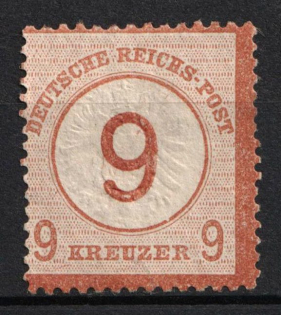 1874 9 on 9kr German Empire, Germany (Mi. 30, CV $40)