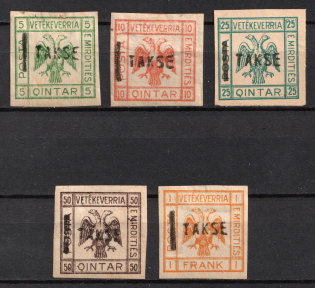 1922 Albania, Unissued Stamps (Full Set)