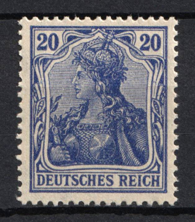 1905-13 20pf German Empire, Germany (Mi. 87 I a, CV $90, MNH)