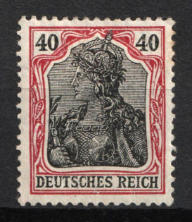 1905-13 40pf German Empire, Germany (Mi. 90 I, CV $60)