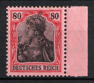 1905-13 80pf German Empire, Germany (Mi. 93 I, Margin, CV $120, MNH)