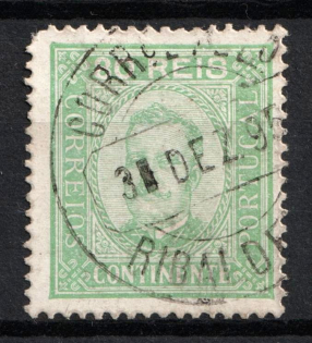 1892 80r Portugal (Scott 74a, Used, CV $40)