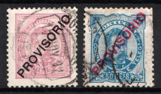 1892-93 Portugal (Scott 84 - 85, Used, CV $70)