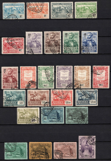 1924 Portugal (Scott 315 - 319, 325 - 345, Used, CV $60)