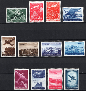1940 Bulgaria, Airmail (Mi. 377 - 388, Full Set, CV $40)