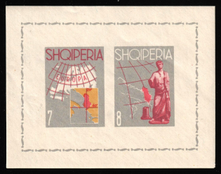 1962 Albania, Souvenir Sheet (Mi. Block 14, CV $50, MNH)