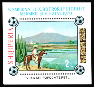 1970 Albania, Souvenir Sheet (Mi. Block 38 A, MNH)