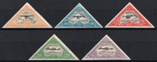 1924 Estonia (Mi. 48B - 52B, Imperforate, Full Set, CV $25)