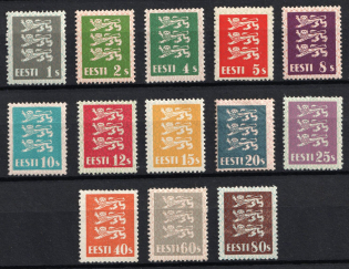 1928 Estonia (Mi. 74 - 79a, 80 - 86, Full Set, CV $145)