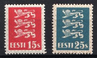 1935 Estonia (Mi. 106 - 107, Full Set, CV $65, MNH)