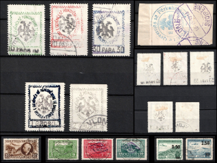 1913-53 Albania, Stock of Stamps (Used, CV $230)